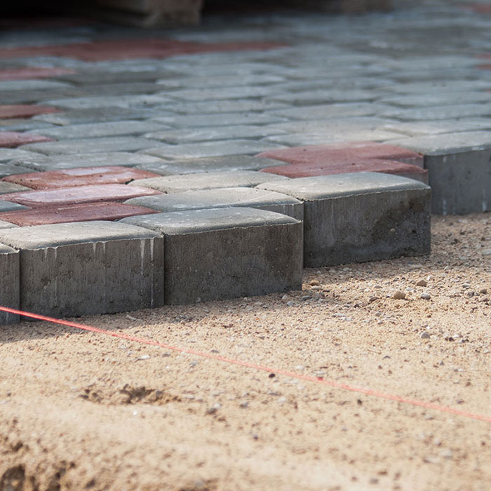 Paver Installation In Progress Image